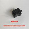 10PCS KCDF Small Self-resetting Power Button Boat Switch Rocker Water Dispenser Button Black 2 Pin 2 Gear KCD1 101F Second Gear.