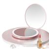 Compact 3x Magnification LED Makeup Mirror with Fill Light