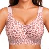 Womens Plus Size Seamless Wireless Bra With Removable Pads For Large Breast