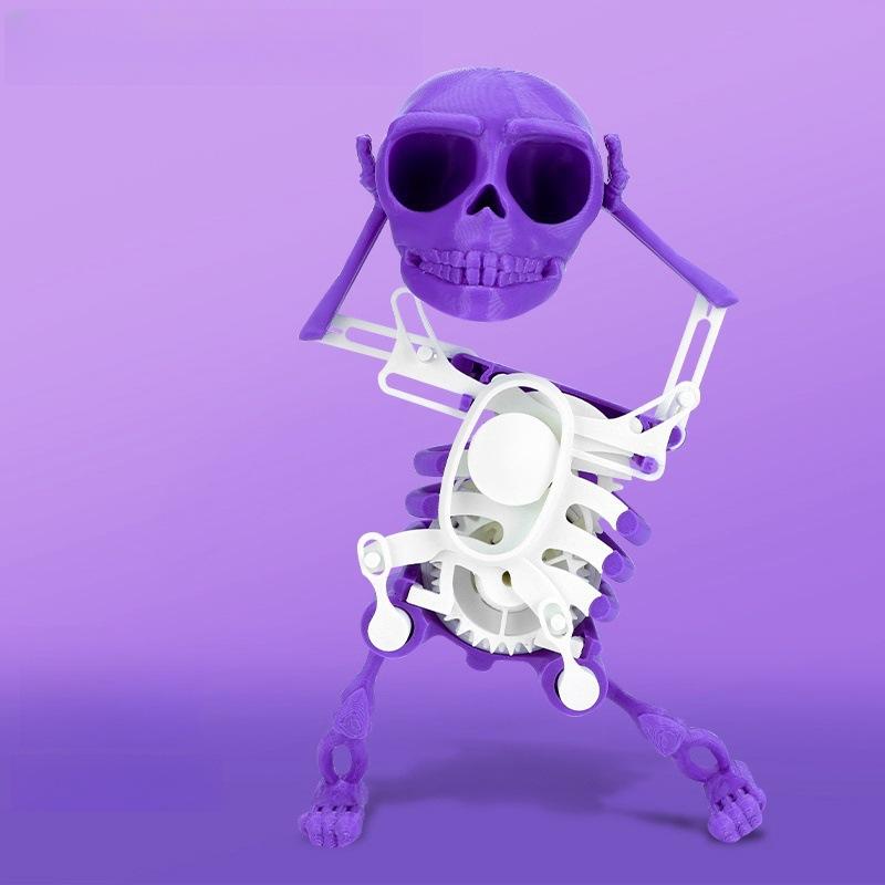 Wind-up Toy 3D Dancing Skull