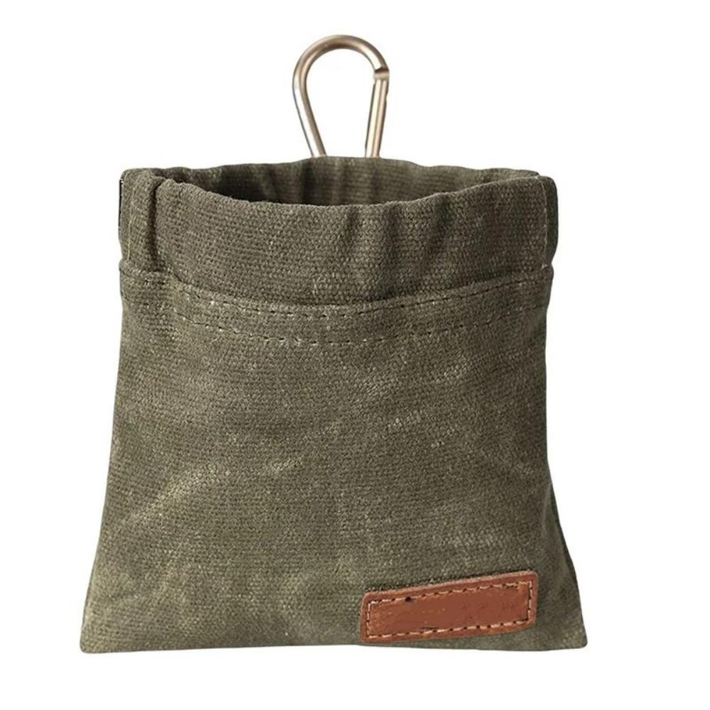 

1pc 12cmX11cm Pet Outdoor Feeding Dog Food Bag Portable Training Waist Pack Dog Training Treat Pouch for Walks and Obedience зелений