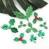 Christmas Patches Christmas Holly Berries Wreath Party Home Patches Artificial