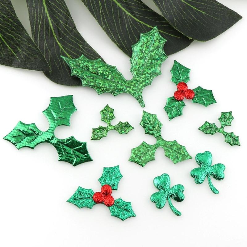 Christmas Patches Christmas Holly Berries Wreath Party Home Patches Artificial