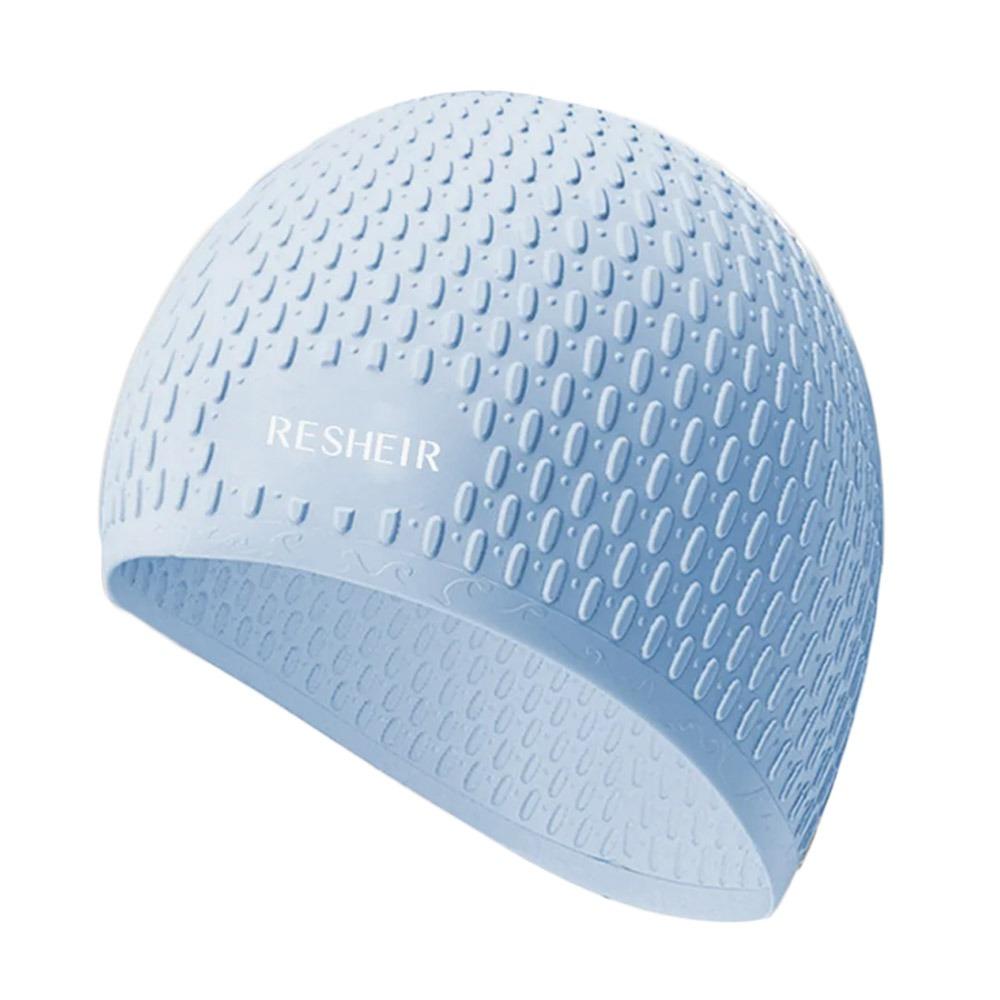 

Large Size Summer Swimming Cap Elastic Safe Swimming Hat Fashion Silicone Swimming Hat
