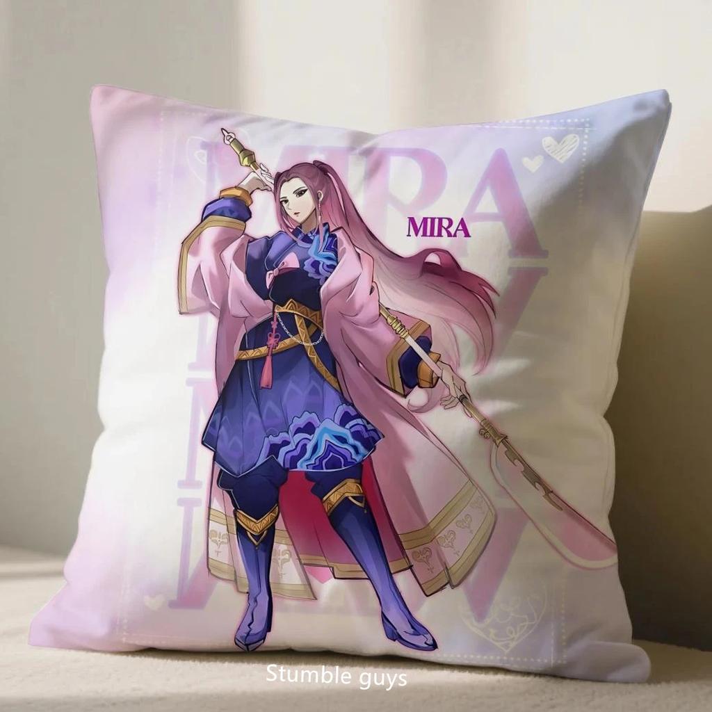 Kpop Sofa 45X45cm Pillowcase Anime Demon Hunters Cushion Cover Soft Touch