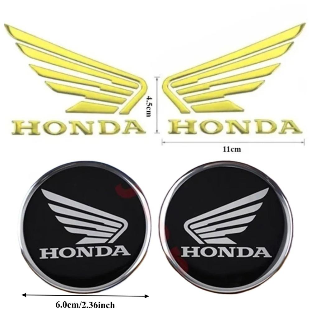 3D Flying Wing Rubber Round Label Set Motorcycle Decoration and Modification Accessories Honda StickersPCX125PCX160CBRCBR650R
