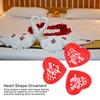 100 Stück Beutel Polyester Schwamm Herzform Deko Valentinstag Hochzeitsfeier Dekoration Ornament(rot )