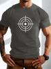 Target Bullseye Simple Front Print Unisexs Crew Neck Short Sleeve Casual Daily Basic Soft Comfort Fit Summer Wear Tee Shirt Top