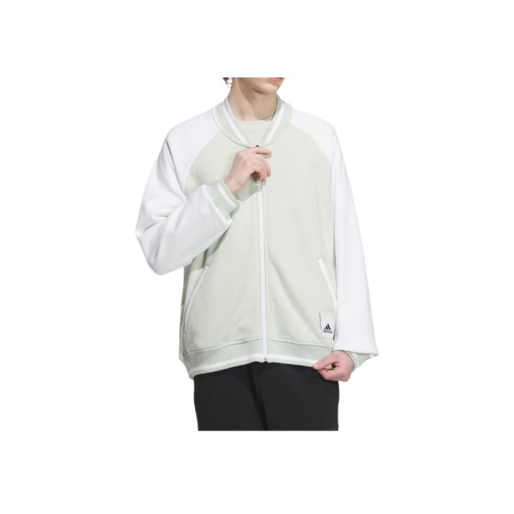adidas Color Block Logo Label Zip Jacket Unisex Jackets Green IT6396
