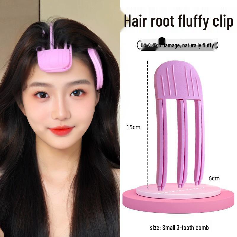 

Расческа для придания объема волосам - Без повреждений, Безопасный зажим для волос для пышной челки и укладки корней Standard