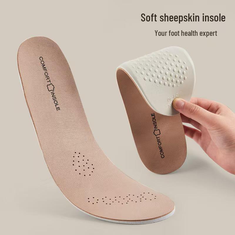 Atmungsaktive schweißableitende Deodorant-Lederschuhe mit weicher stoßdämpfender Latex-Innensohle für langanhaltenden Komfort