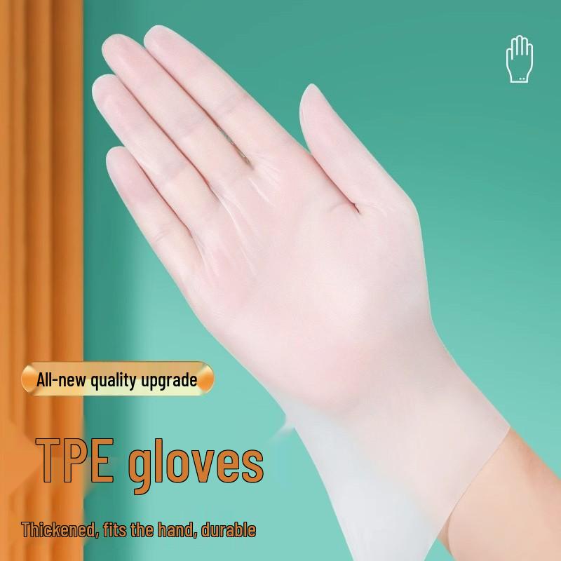 Disposable Food-Grade TPE Gloves for Baking & Catering - Thickened, Pull-Out Design