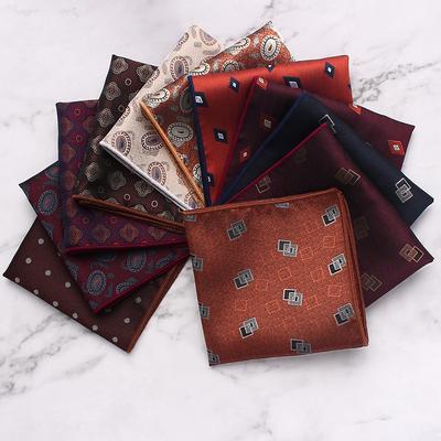 Britischer Stil Herrenanzug Einstecktuch Kleine Blume Typ Business Retro Bankettanzug Kleines quadratisches Tuch Brusttuch Taschentuch