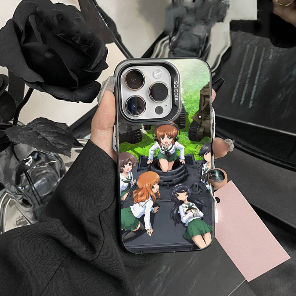 G-GIRLS U-Und P-PANZER Phone Case For IPhone 16 17 15 14 12 13 Pro Max Black Color Shockproof Cover