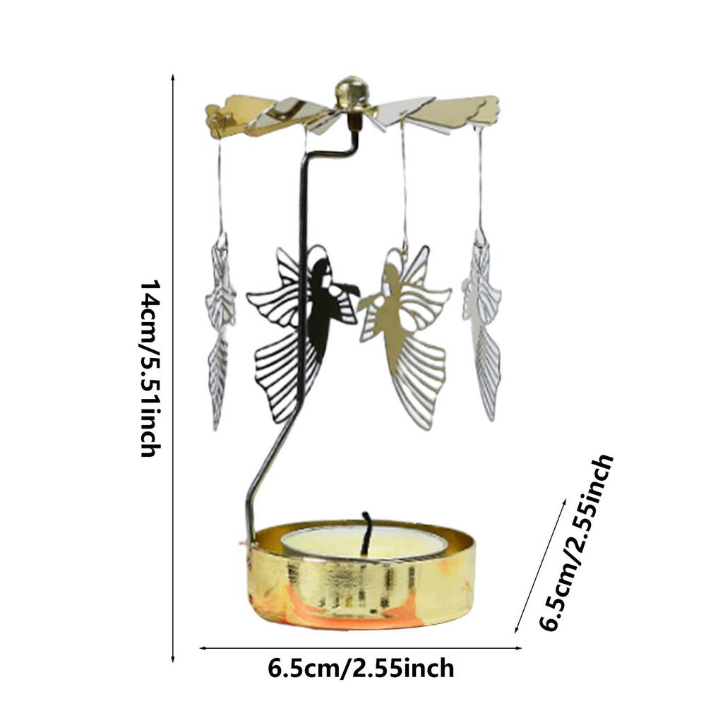 Drehbares Kerzenständer-Tablett Thermisches Rundes Tablett Drehbarer Kerzenständer Duftkerze Romantische Drehlaterne Tischdekoration