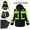 High-Performance Winter Safety Jacket with Detachable Liner and Reflective Details