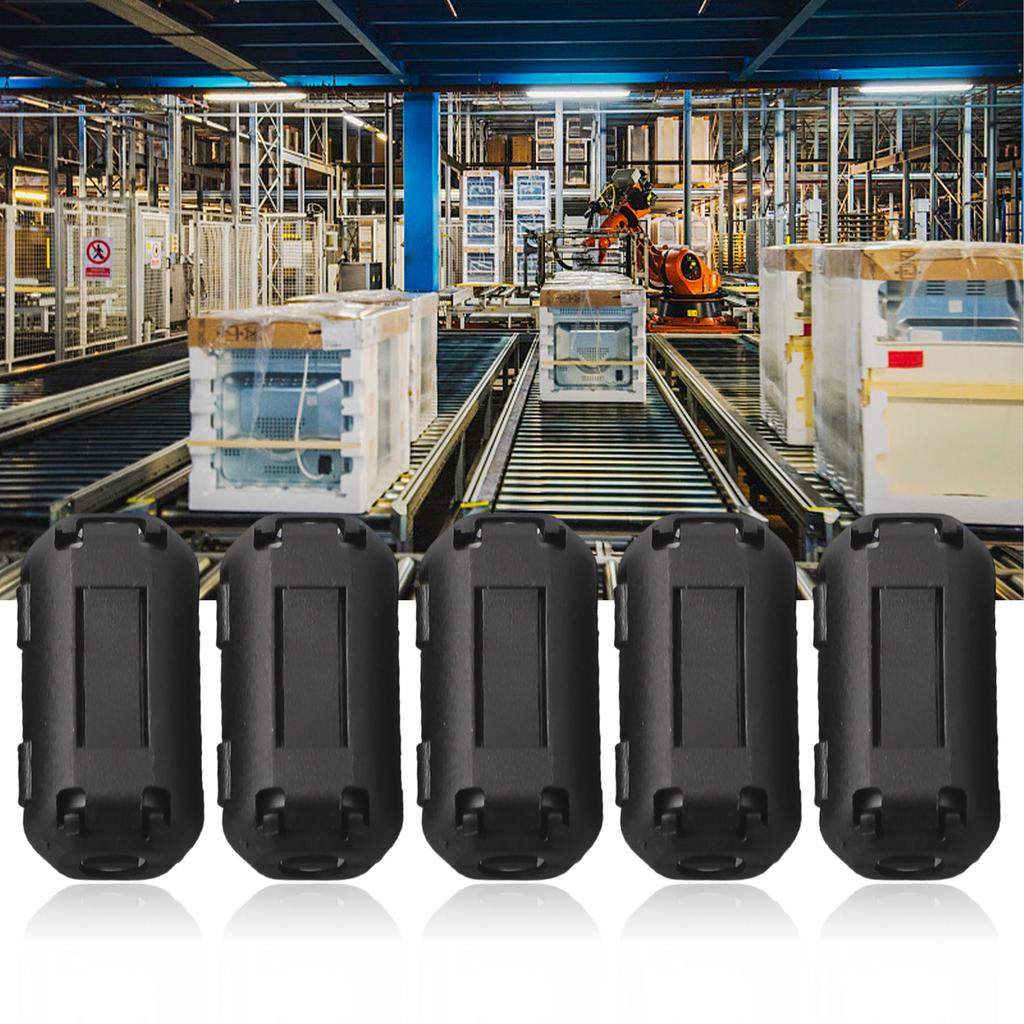 Snap Degaussing Filter Noise Suppressor EMI RFI Clip Choke Ferrite Core Cable Filter Removable Anti-interference Magnetic Ring