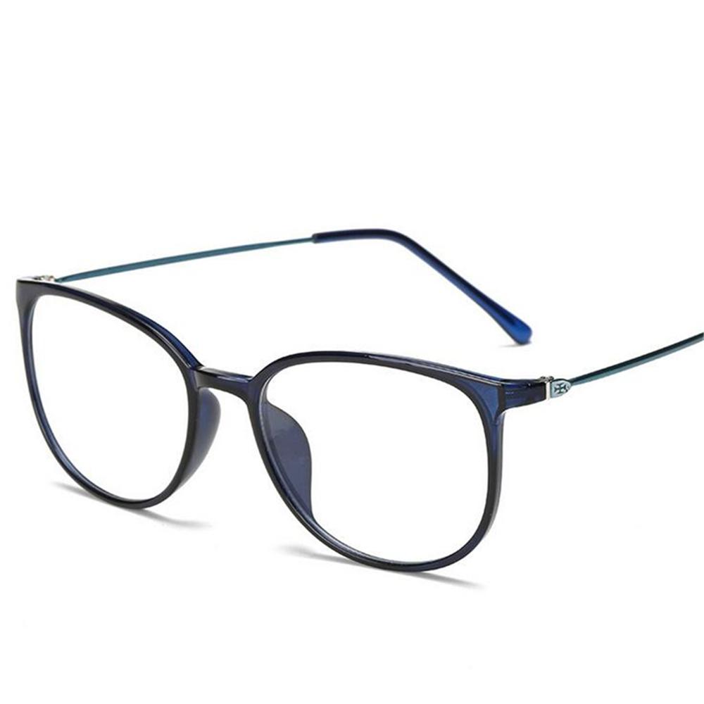 Ultraleichte TR90 Myopiebrille Retro Ovaler Rahmen für Damen Herren Dioptrien -0,5 bis -6 Kurzsichtigkeit Brillen