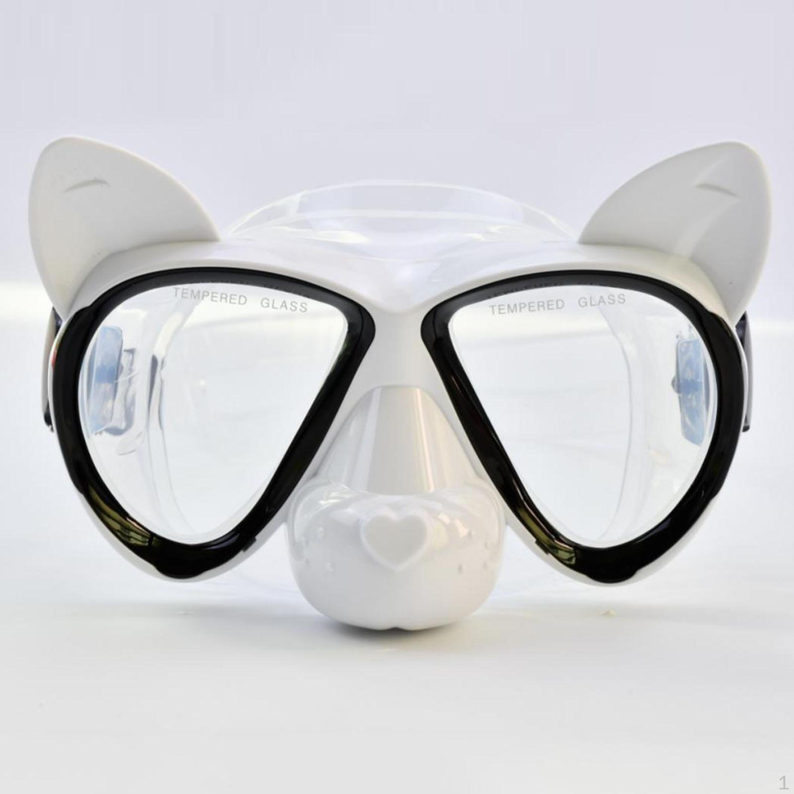 

Маска для дайвинга Профессиональные очки с двойной линзой из закаленного стекла Очки белый