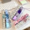 Led Keyboard Button Stress Relief Toy Decompression Keychain Anti-Stress Keyboard Fingertip Key Cap Pendant Antistress Toy