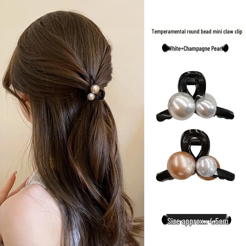 Clips de Păr cu Perle de Vară pentru Femei 2025: Nou Accesoriu Mic pentru Părul din Frunte, Semi-Prins