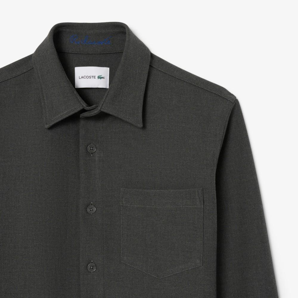 [lacoste] Men's Overshirt Fit Double Face Shirt CH9206-55N050