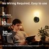 Night Light with Motion Sensor Rechargeable Wall Lamp LED 3 Colors Magnetic Bedside Lamp for Bedroom Stair Hallway Decor