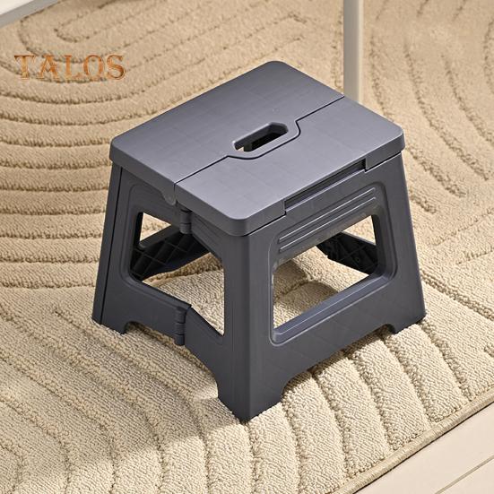 Folding Bench Multifunctional Footstool for Toddlers Seniors Portable Plastic Stool with Handle Outdoor Fishing Stool