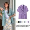 Chic Girl Korean High-quality Short-sleeve Suit Jacket Soft And Exquisite Fabric