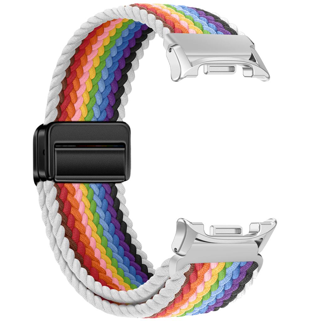 Braided Nylon Band for Samsung Galaxy Watch 8/8 Classic 46mm Magnetic Buckle for Galaxy Ultra 2025/7 47mm Colorful Sport Strap