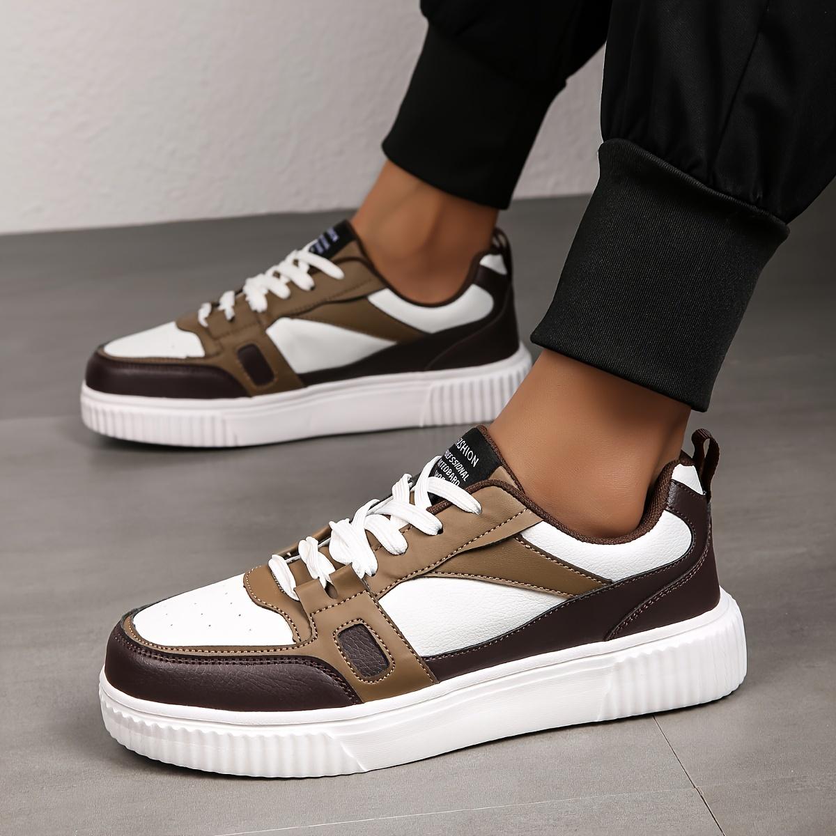 

Men Women Shoes Skateboarding Shoes Sports Shoes Sneakers Lightweight Walking Shoes Outdoor Casual Shoes Women Vulcanized Shoes 45 коричневий