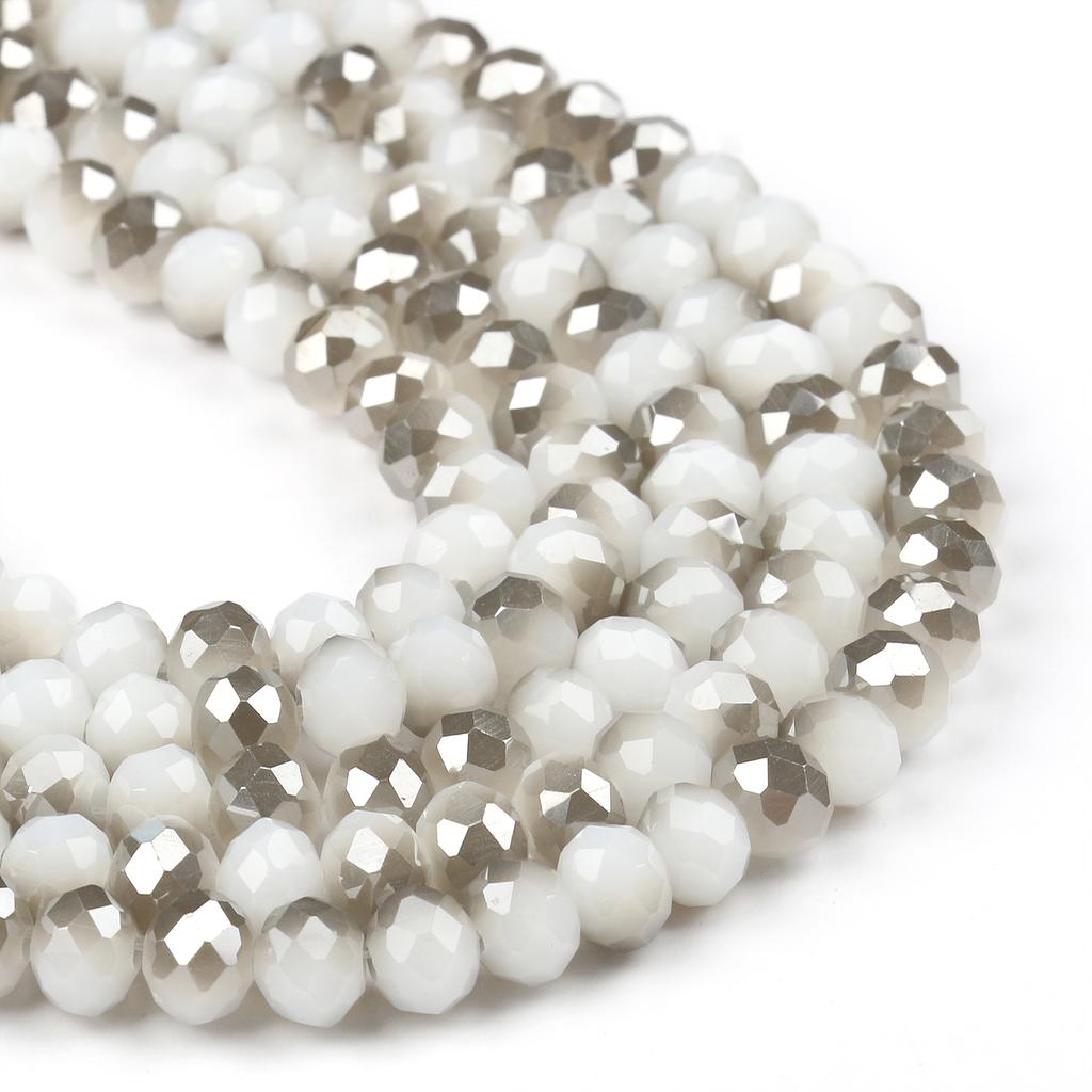 3 4 6 8mm Facettierte Rondelle Kristallglasperlen Österreich Kristall Abstandshalter Lose Perlen Für Schmuckherstellung DIY Armband Anhänger Zubehör