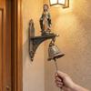 Antique Medal Doorbell Metal Bell Virgin Mary Statue Funny Figurine Hanging Bell Church