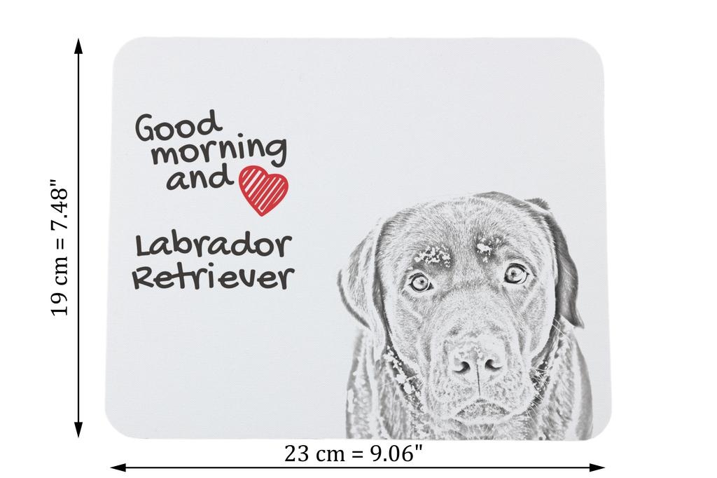 Labrador Retriever - mouse pad with print, personalized dog-themed mouse pad, unique gadget for an office worker by Art-Dog brand