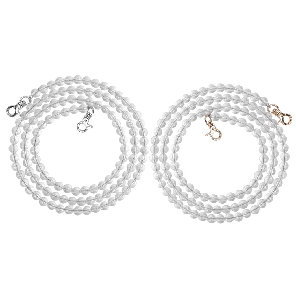 2ks Popruh na tašku Akryl Kov DIY Mobilní telefony Dekorativní doplňky pro dívku ženu 1 metr