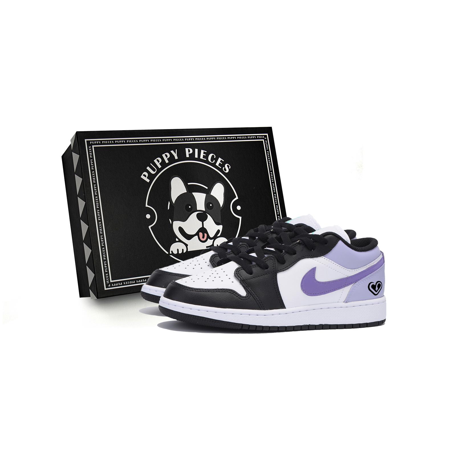 

Jordan Air Jordan 1 Vintage Basketball Shoes Men s Low Top Black Purple 553558-131(Team85-S-BOXA) 44
