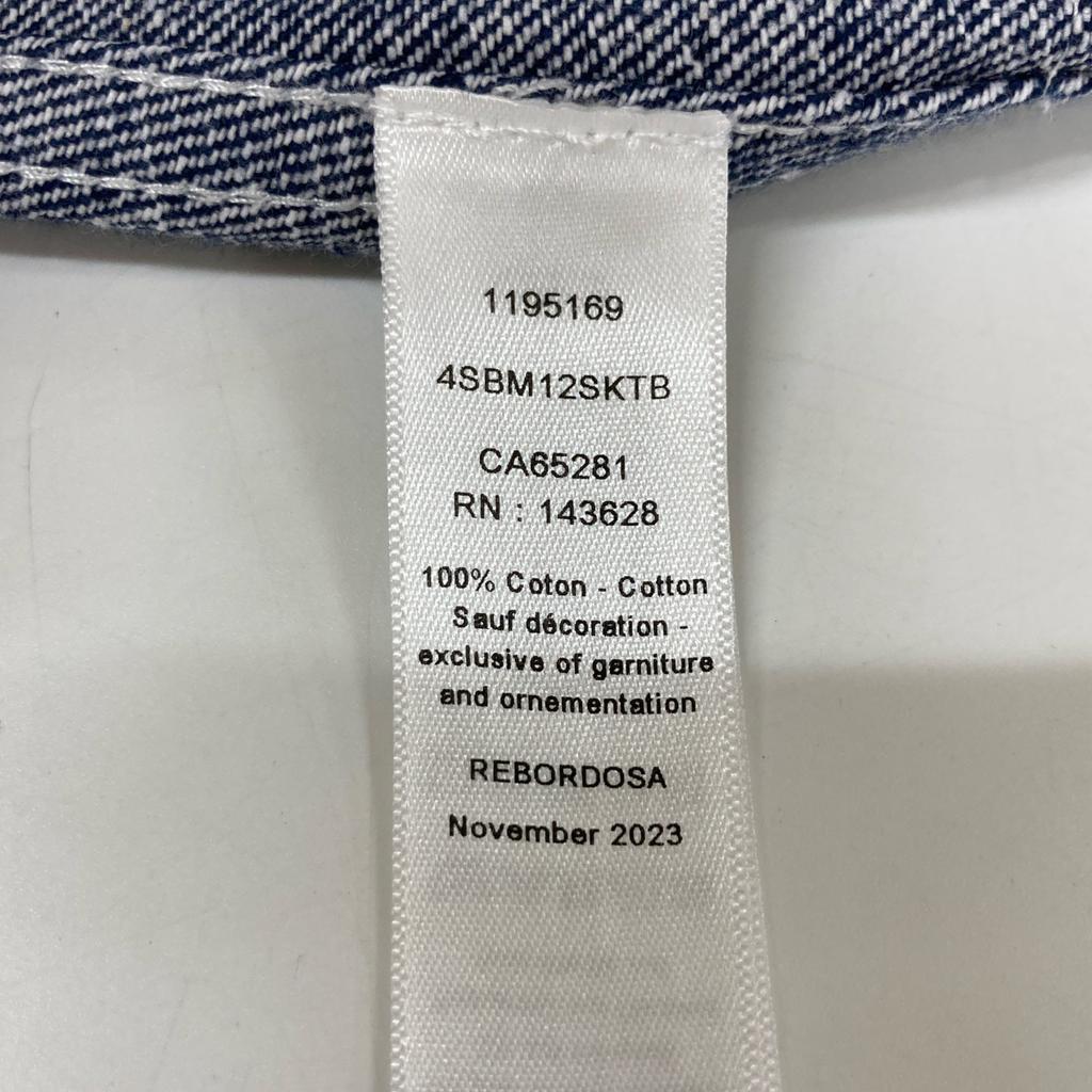 Dior Indigo Denim Mini Skirt 4SBM12SKTB Skirt 13 denimUsed