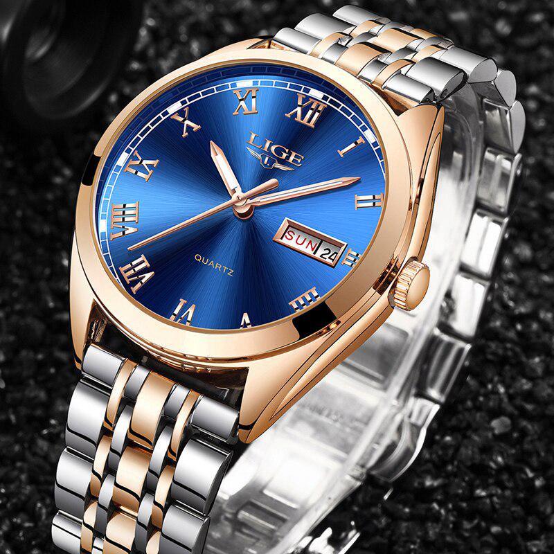 Goedkope 2020 LIGE New Rose Gold man Watch Business Quartz Watch Ladies Top  Brand man Watch Clock Relogio Feminin kopen — gratis levering, eerlijke  reviews met foto's — Joom