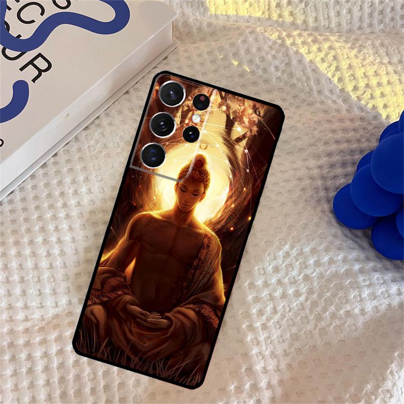 Buddha Phone Case For Samsung Galaxy S25 Ultra S9 S10 S20 S22 S21 FE S23 S24 Plus Portector Cover