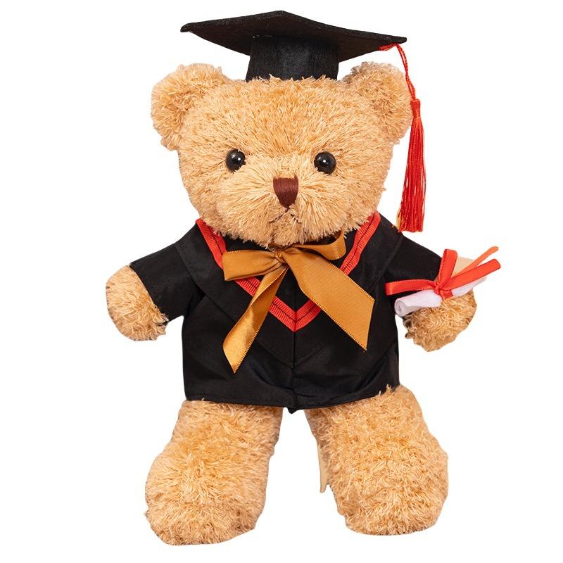 Graduation Season Wear Doctor Hat, Dr. Bear Doll, Dr. Bear Plush Teddy Bear Graduation Bear Doll Gift