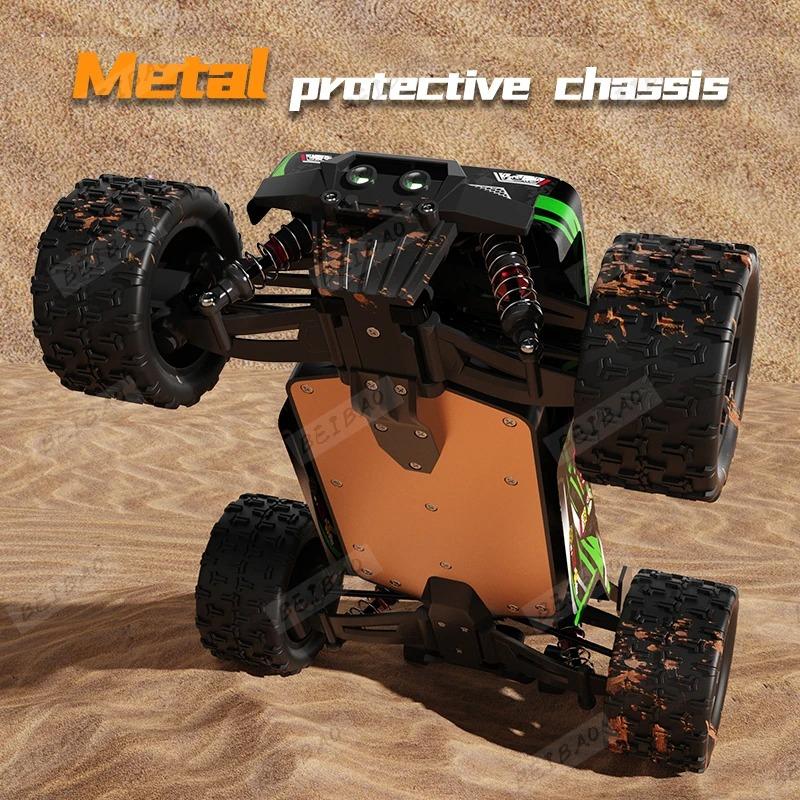 1:16 85KM/H Or 50KM/H 4WD RC Car With LED Remote Control Cars High Speed Drift Monster 4x4 Truck for Kids vs Wltoys 124017 Toys
