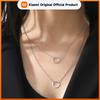 Skyrim Fashion Geometric Round Heart Choker Necklace for Women Stainless Steel Minimalist Simple Clavicle Neck Chain Jewelry
