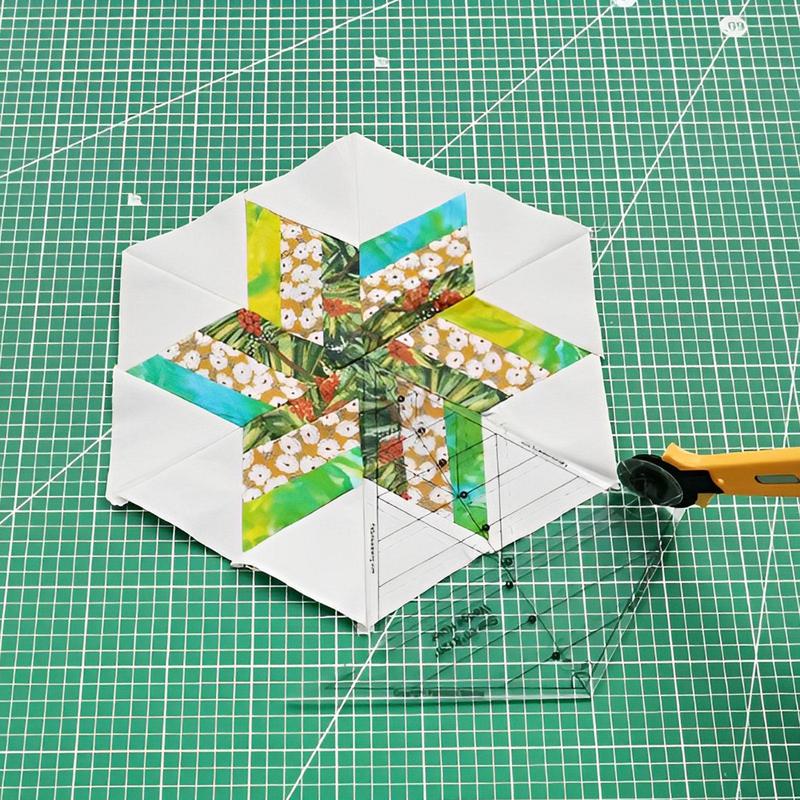 Sewing Wedge Ruler Ultrathin Acrylic Measuring Ruler With 60 And 120 Degrees DIY Quilting Template Transparent Triangle