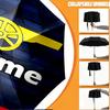 Custom Name Personalized football team Print Umbrella, Auto Open Close, 8‑Rib Sturdy Frame, Commute Camping Hiking Use, Birthday Gift