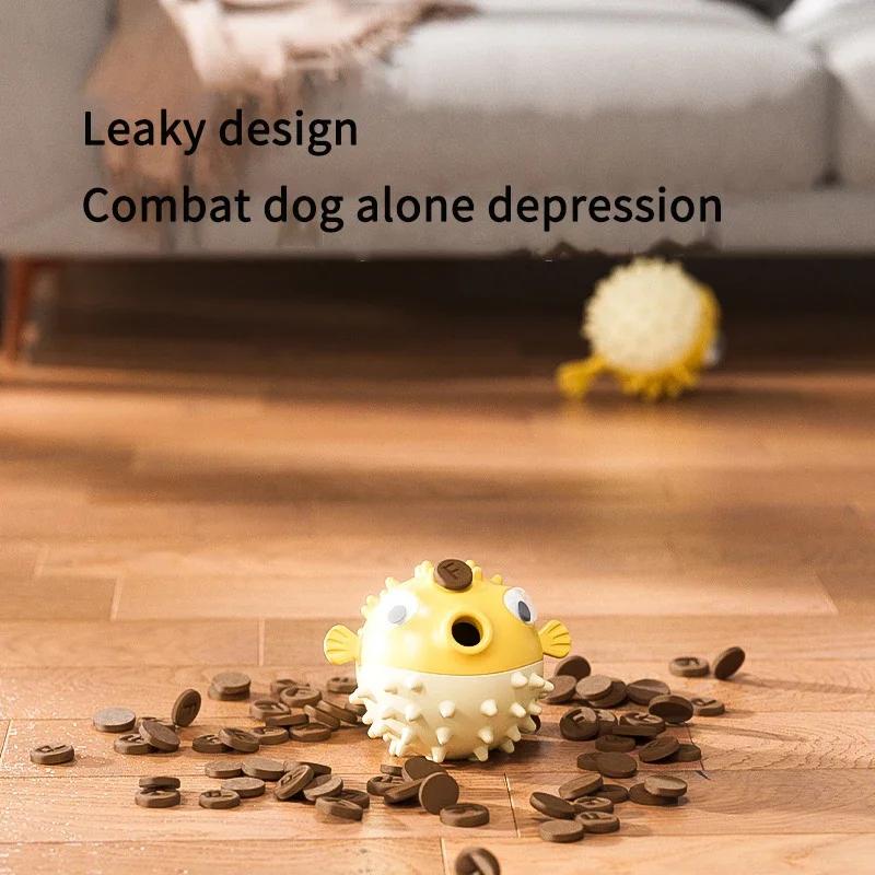 Pet Vocal Toys Leaky Food Design Clean Teeth, Grind Teeth, Bite Resistant Self-amusement Interactive Toys Release Pet Energy Toy