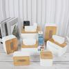 Custom Logo Nordic Style Plastic Tissue Box for Desktop or Bathroom