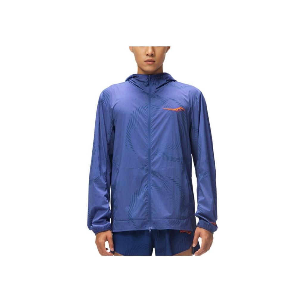 SAUCONY Speed Running Outdoor Casual Sports Zip Hooded Breathable Cool Waterproof UV Protection Sun Protection Jacket Men Jacket SC2240001A-PR186