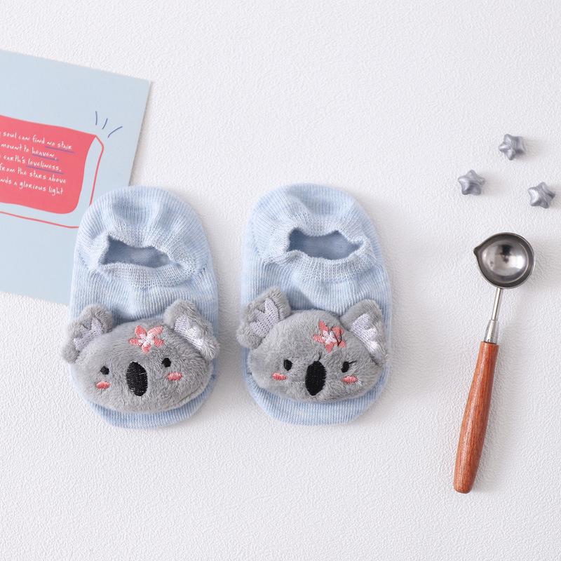 Spring & Autumn 2023 Baby Non-slip Invisible Socks: 3D Cartoon Doll Floor Socks