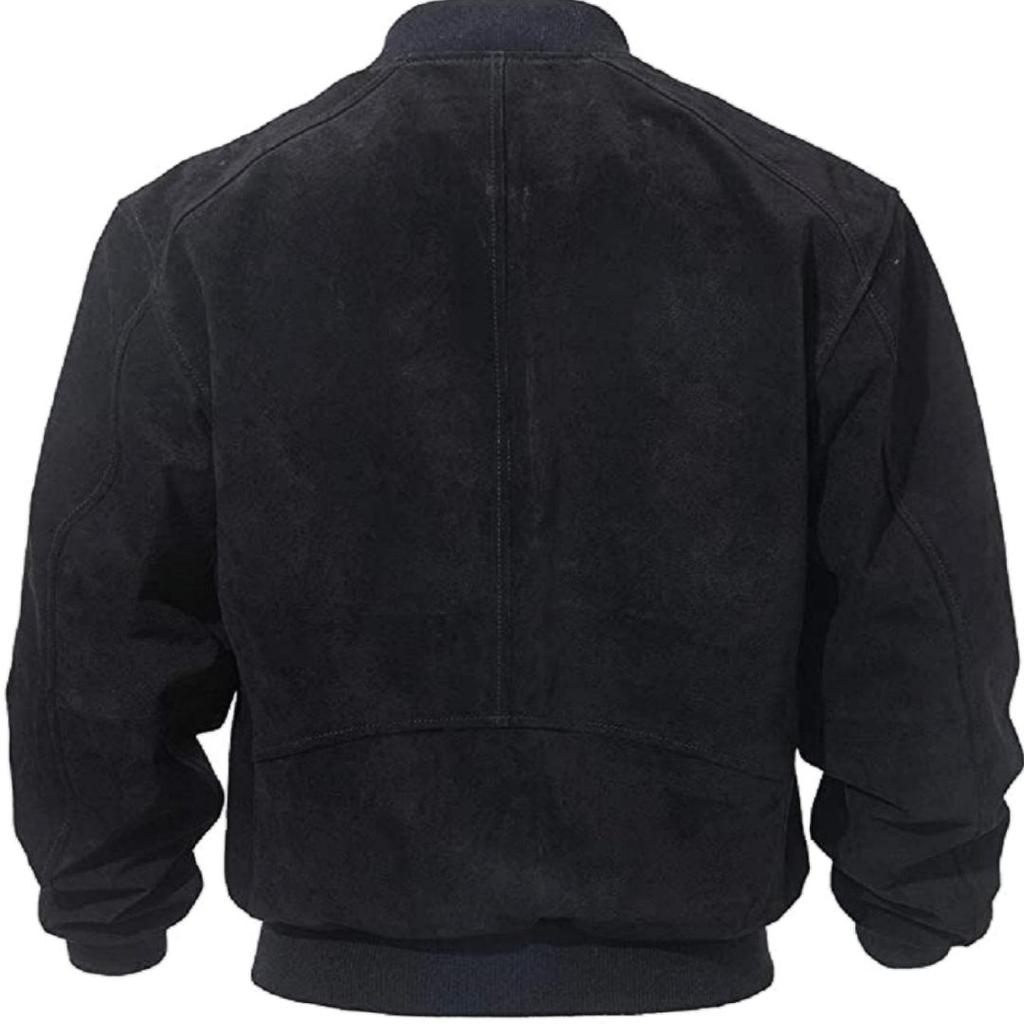 NOORA Men's Black Suede Jacket ST085