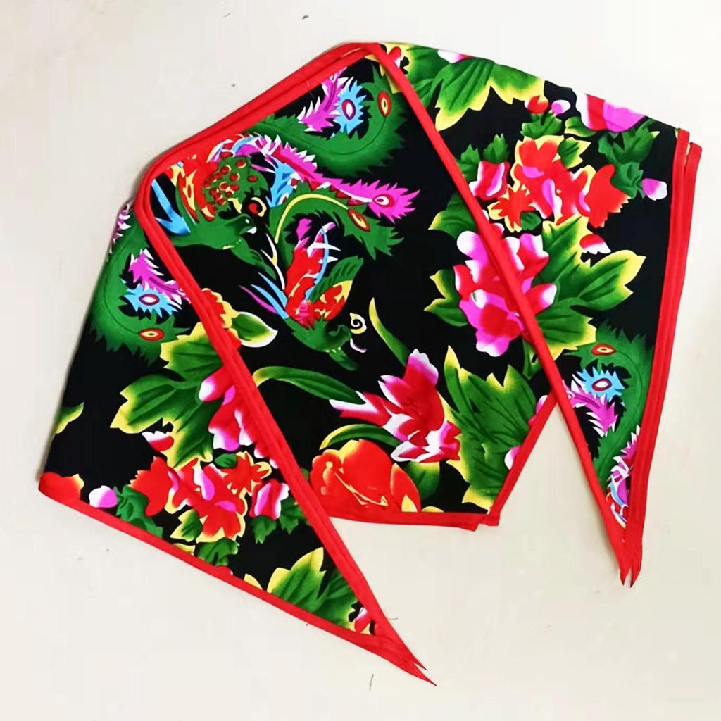 Nordöstliches ethnisches florales Bandana: Frühling-Herbst Hip Hop Quadratisches Halstuch